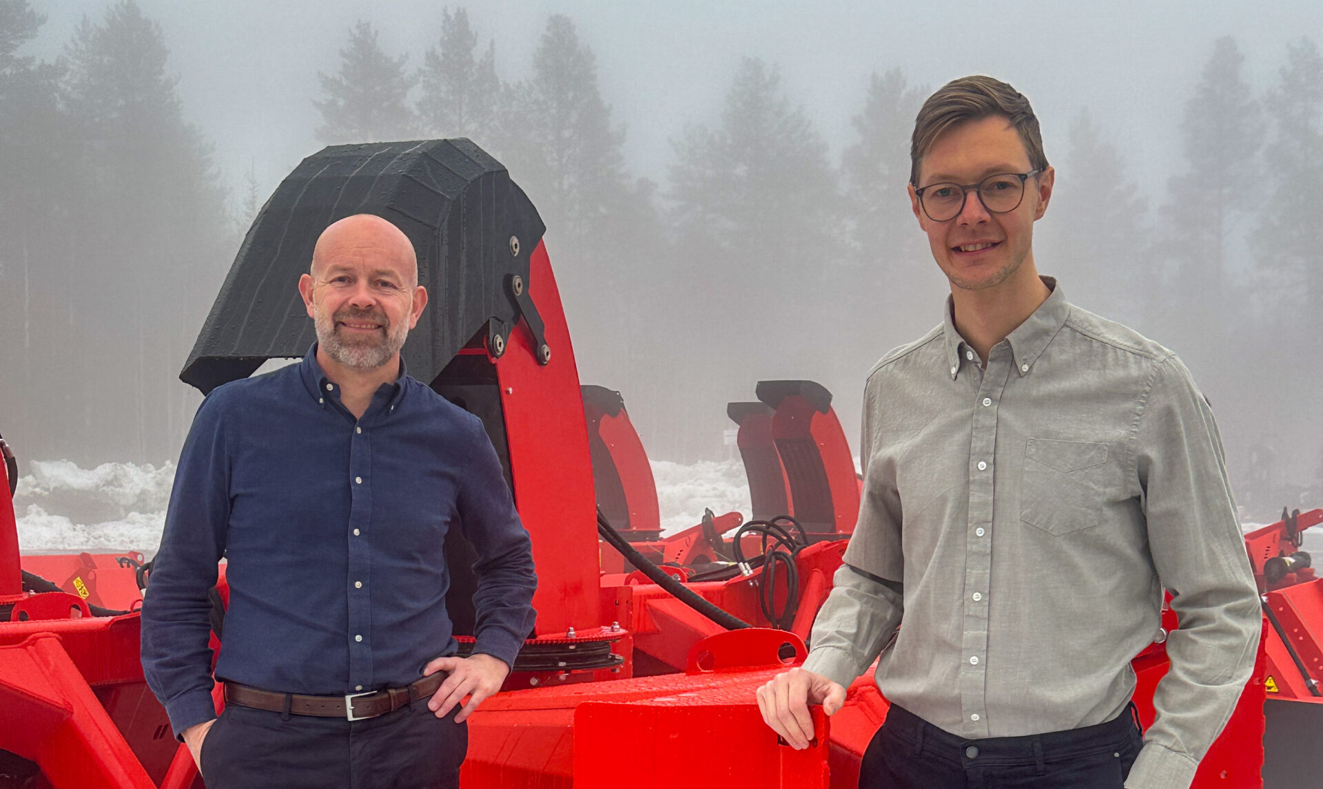 Christian Mandrup-Poulsen (t.h.) har overtatt lederjobben i Tokvam AS etter Finn Kristian Tokvam, som har ledet familieselskapet siden 2005. (Foto: Tokvam)