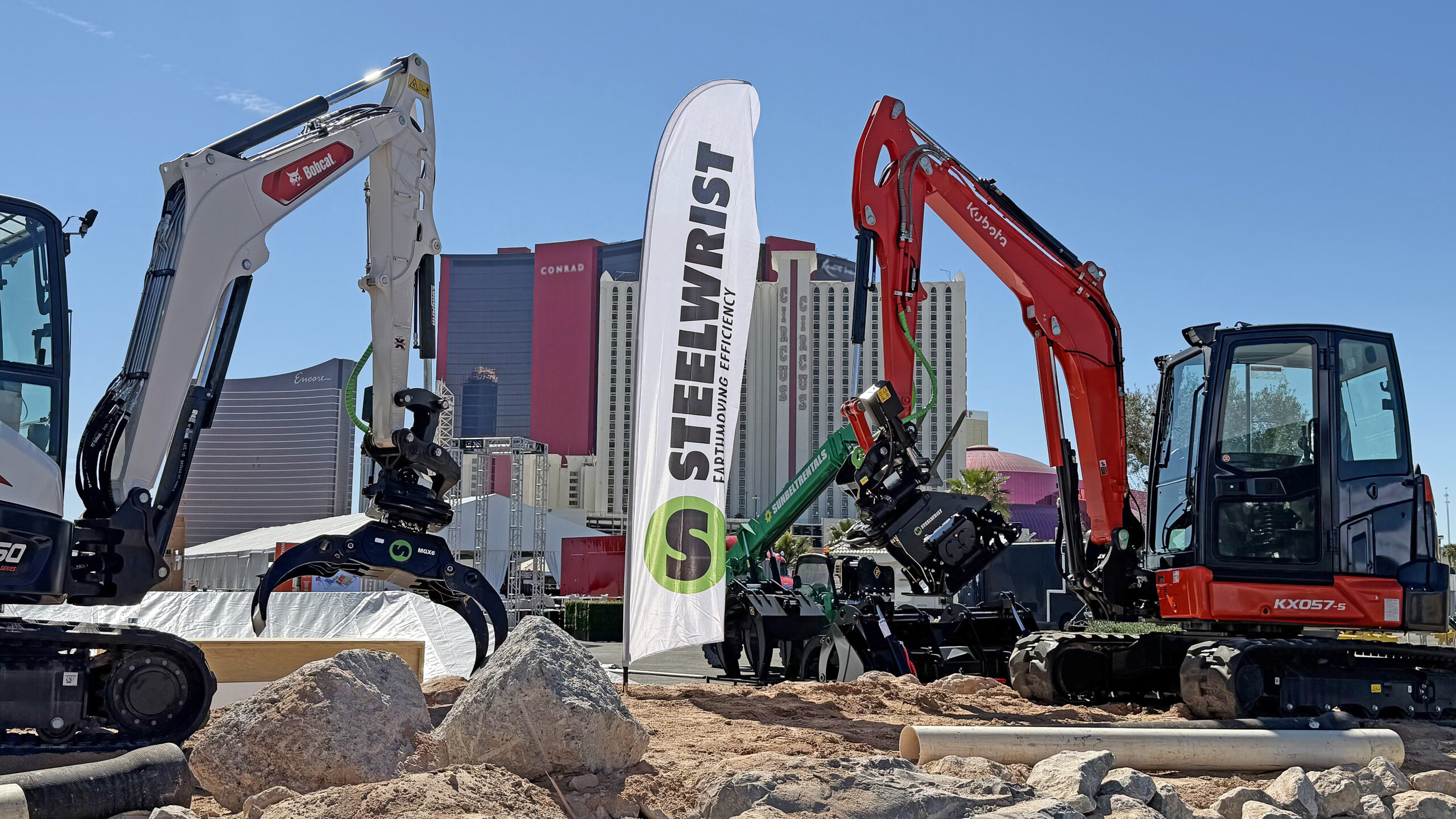 Steelwrist viser for første gang frem det helautomatiske hurtigfestet SQ40 i Nord-Amerika. (Foto: Steelwrist)