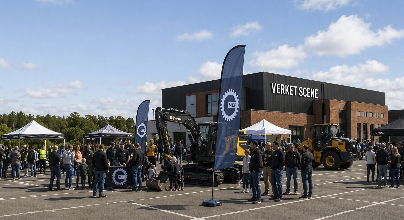 Minimesse 2026 arrangeres 28. august fra kl. 12 til 17 på parkeringsplassen utenfor Verket Scene i Moss. (KI-generert bilde)