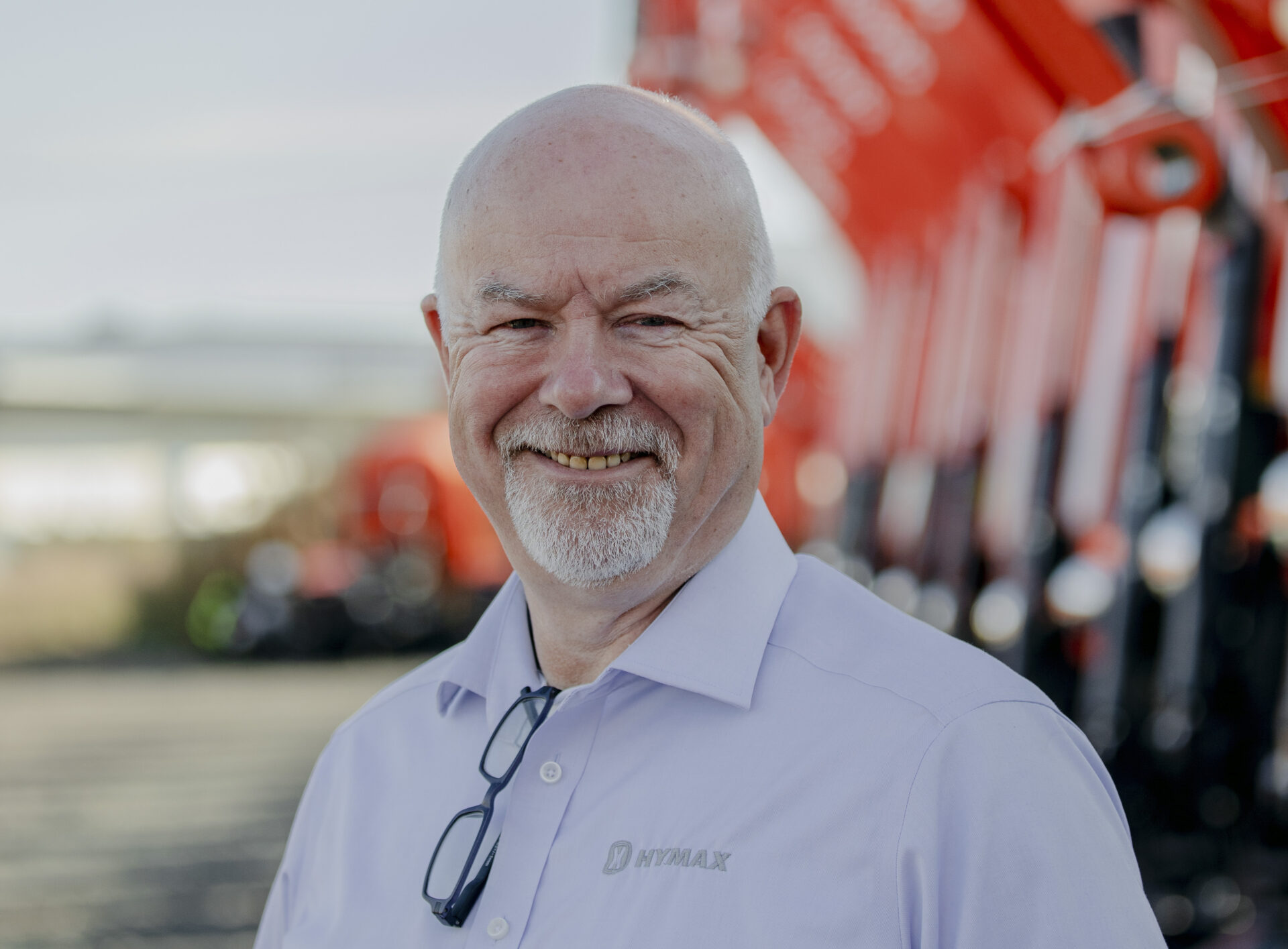 Glenn Mellegaard i Hymax ser på overtakelsen av Dynapac som en spennende mulighet for selskapet. (Foto: Njål Hagen)