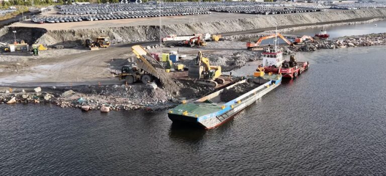 Utvider Drammen Havn med 1,2 millioner tonn sprengstein